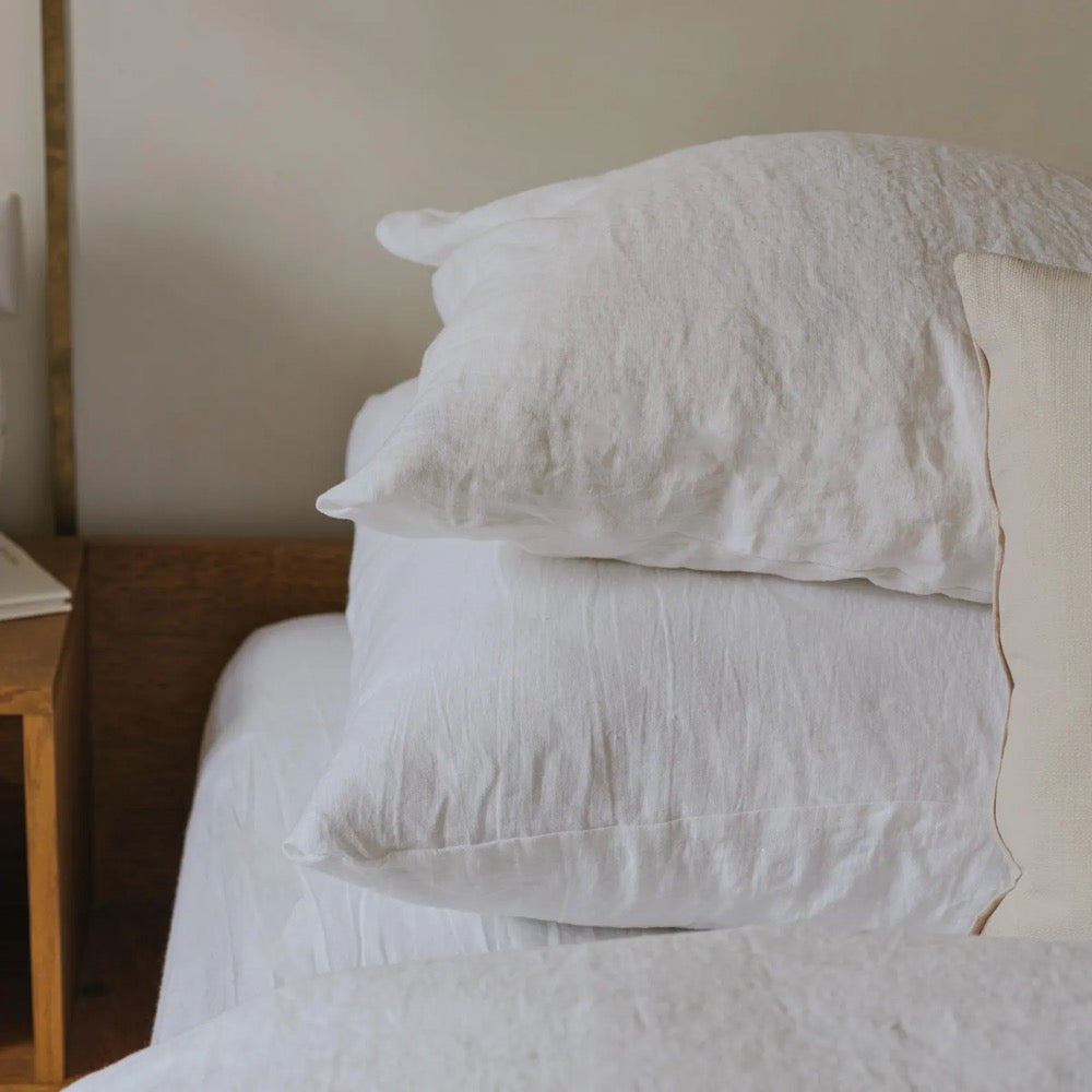 Organic pure linen pillowcase with envelope closure in custom sizes and various colors, handmade bed linen, European flax linen pillow cover