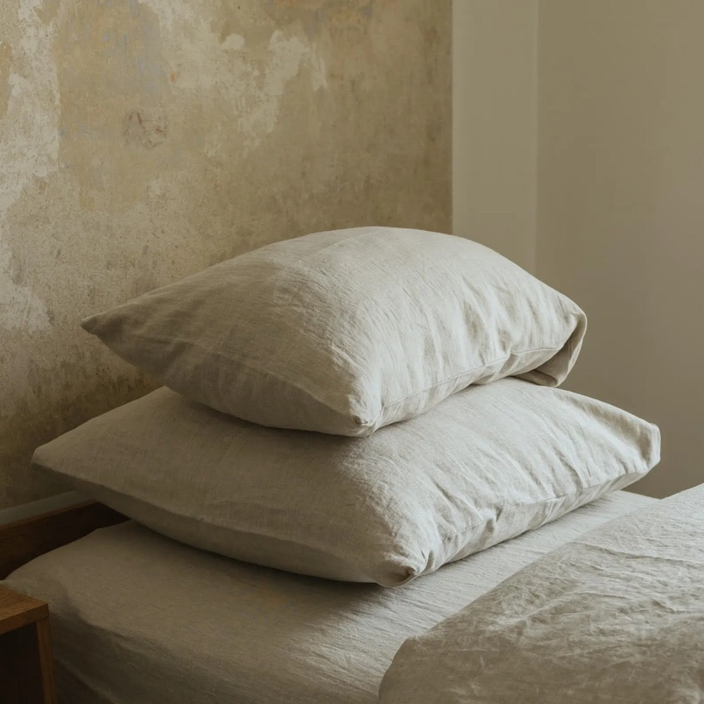 Linen Pillow Cover: Luxury Natural Throw Pillow for Sofa, 16x16 18x18 20x20 24x24 and Custom Sizes, Boho Home Decor, European Flax Linen
