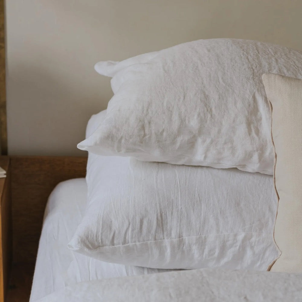 Linen Pillow Cover: Luxury Natural Throw Pillow for Sofa, 16x16 18x18 20x20 24x24 and Custom Sizes, Boho Home Decor, European Flax Linen